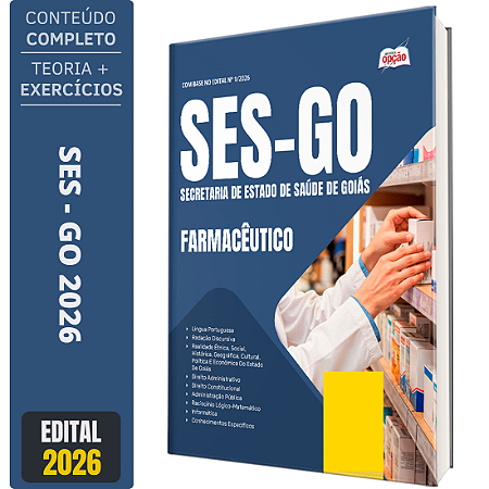 Apostila SES GO 2026 - Categoria 2: FARMACÊUTICO