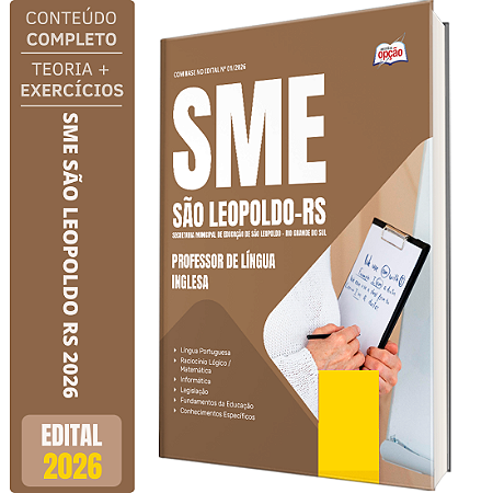 Apostila São Leopoldo RS 2026 - Professor de Língua Inglesa