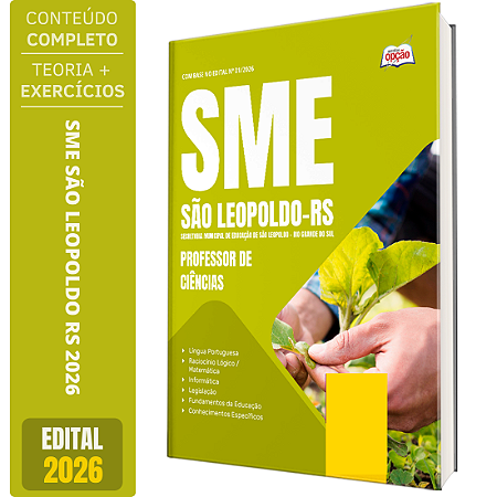 Apostila Concurso São Leopoldo RS 2026 - Professor de Ciências