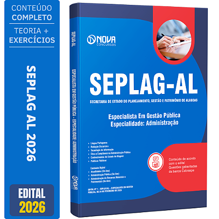 Apostila SEPLAG-AL 2026 - Administração