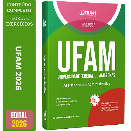Apostila UFAM 2026 - Assistente em Administração