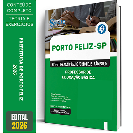 Apostila Prefeitura de Porto Feliz - SP 2026 - Professor de Educação Básica 1
