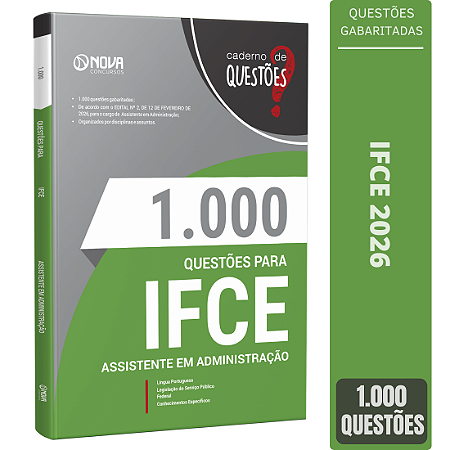 Livro 1000 Questões Gabaritadas IFCE - Assistente em Administração