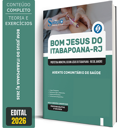 Apostila Prefeitura de Bom Jesus do Itabapoana RJ 2026 - Agente Comunitário de Saúde