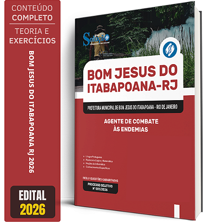 Apostila Prefeitura de Bom Jesus do Itabapoana RJ 2026 - Agente de Combate às Endemias