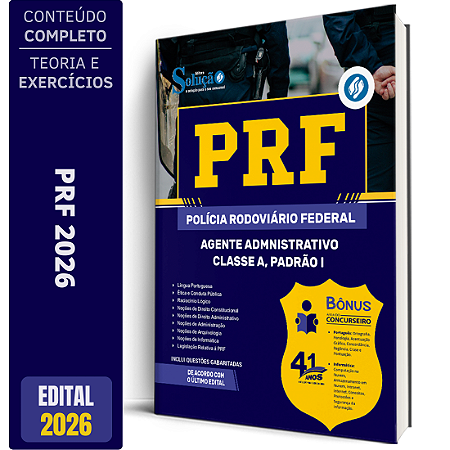Apostila PRF 2026 - Agente Administrativo - Nível Médio