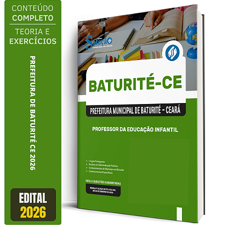 Apostila Prefeitura de Baturité CE 2026 - Professor da Educação Infantil