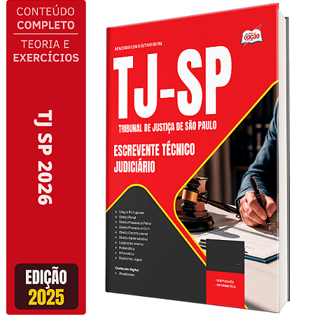 Apostila TJ SP 2026 - Escrevente Técnico Judiciário