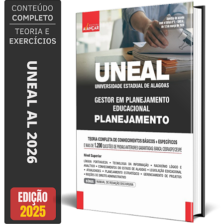 Apostila UNEAL AL 2026 - Gestor de Planejamento Educacional - Planejamento
