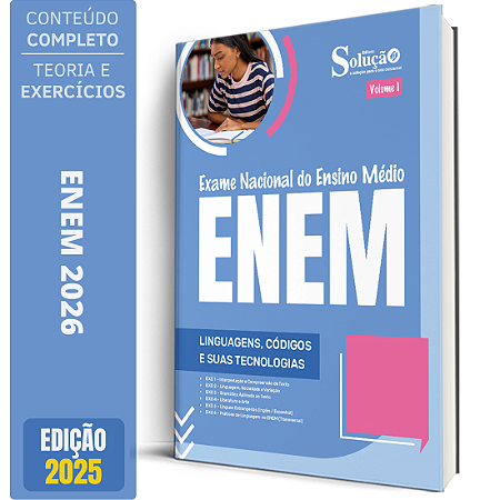 Apostila ENEM 2026 - Volume 1 - Linguagens, Códigos e suas Tecnologias