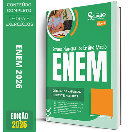 Apostila ENEM 2026 - Volume 3 - Ciências da Natureza e suas Tecnologias