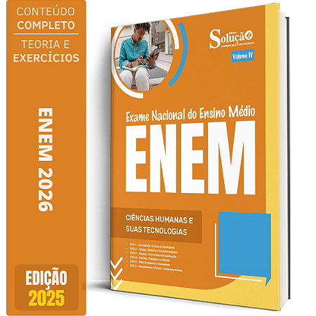 Apostila ENEM 2026 - Volume 4 - Ciências Humanas e suas Tecnologias