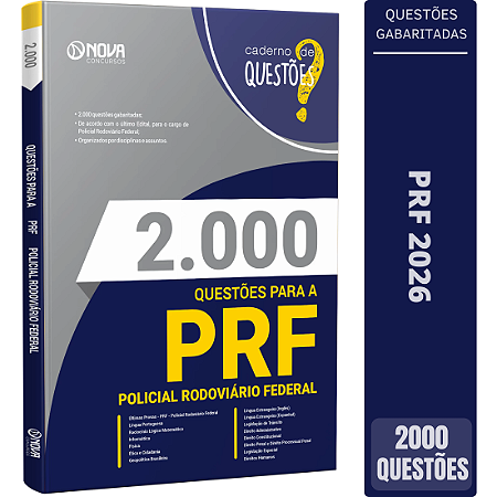 Livro 2000 Questões PRF 2026 - Policial Rodoviário Federal