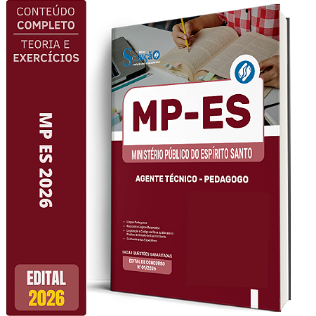 Apostila MP ES 2026 Agente Técnico - Pedagogo