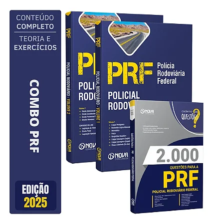 Kit Apostila PRF 2026 - Policial Rodoviário + Livro 2000 Questões