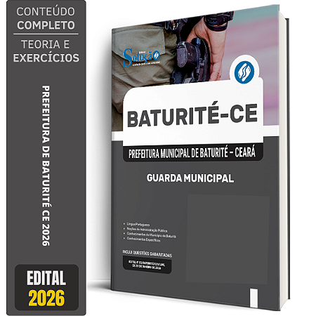 Apostila Prefeitura de Baturité CE 2026 - Guarda Municipal