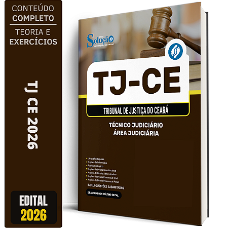 Apostila TJ CE 2026 - Técnico Judiciário - Área Judiciária