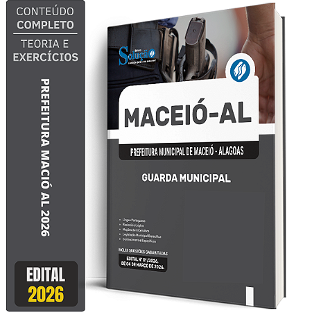 Apostila Prefeitura de Maceió AL 2026 - Guarda Civil Municipal