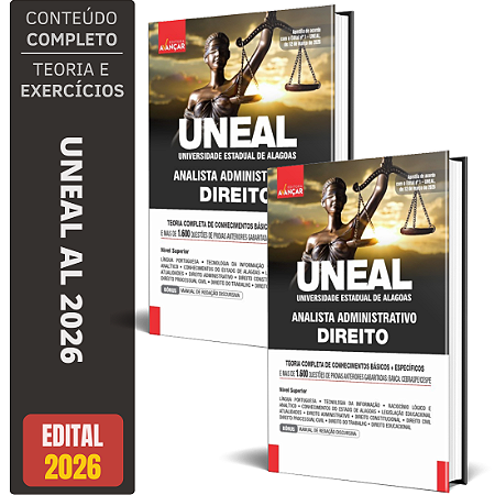 Apostila UNEAL AL 2026 - Analista Administrativo - Direito
