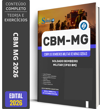 Apostila CBM MG 2026 - Soldado Bombeiro Militar