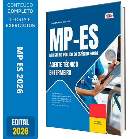 Apostila MP ES 2026 - Agente Técnico - Enfermeiro