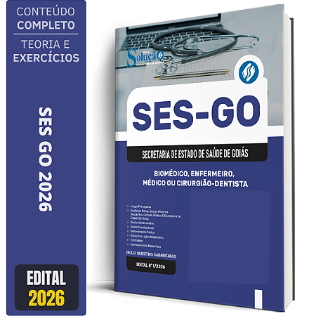 Apostila SES GO 2026 - Categoria 2: Biomédico, Enfermeiro, Médico ou Cirurgião Dentista