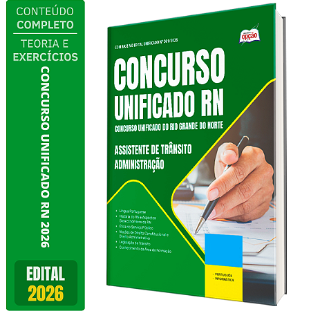 Apostila Unificado RN 2026 - Assistente de Trânsito - Administração