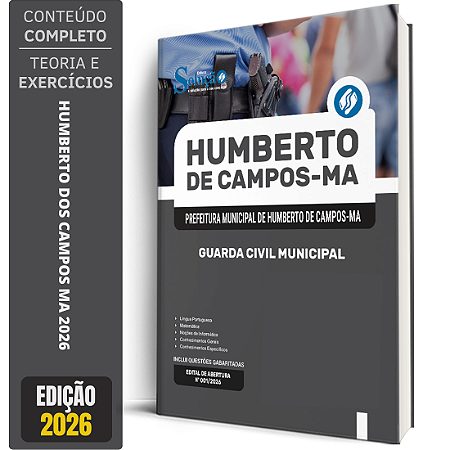 Apostila Prefeitura de Humberto de Campos MA 2026 - Guarda Civil Municipal