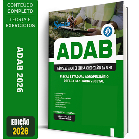Apostila ADAB 2026 - Fiscal Estadual Agropecuário - Defesa Sanitária Vegetal