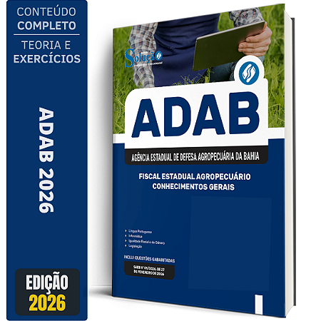 Apostila ADAB 2026 - Fiscal Estadual Agropecuário - Conhecimentos Gerais