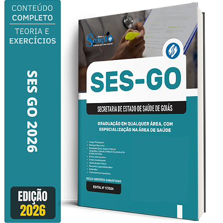 Apostila SES GO 2026 - Categoria 3: Graduação em Qualquer Área, com Especialização na Área de Saúde