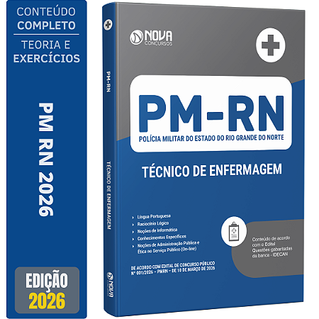 Apostila PM RN 2026 - Praças - Técnico de Enfermagem