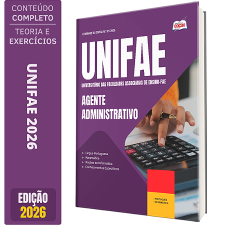 Apostila UNIFAE 2026 - Agente Administrativo