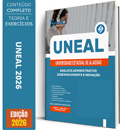 Apostila UNEAL 2026 Analista Administrativo - Desenvolvimento e Inovação