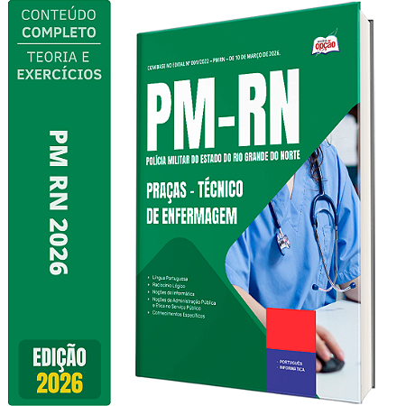 Apostila PM RN 2026 - Praças - Técnico de Enfermagem