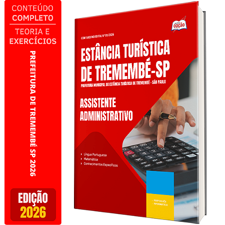 Apostila Prefeitura de Tremembé SP 2026 - Assistente Administrativo