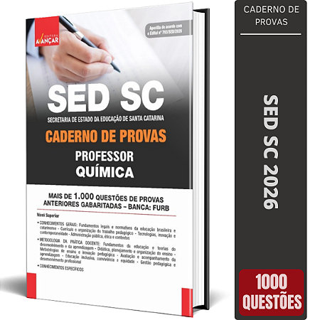 Apostila SED SC Professor - Caderno de Provas - Química