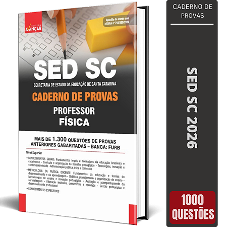 Caderno de Provas SED SC 2026 Professor - Física