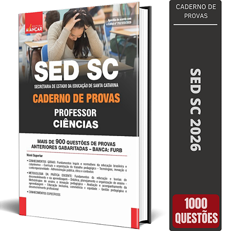 Caderno de Provas SED SC 2026 Professor - Ciências