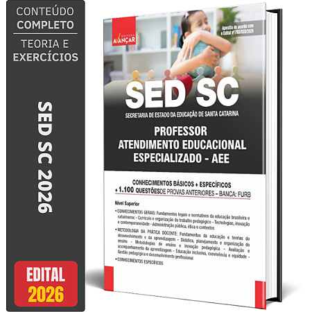 Apostila SED SC 2026 Professor - Atendimento Educacional Especializado