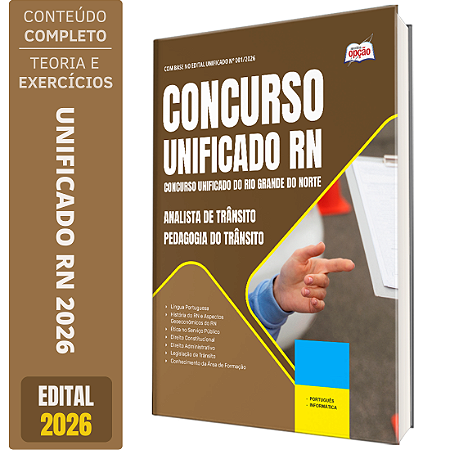 Apostila Unificado RN 2026 - Analista de Trânsito - Pedagogia do Trânsito
