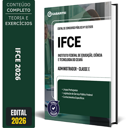 Apostila IFCE 2026 Administrador - Classe E