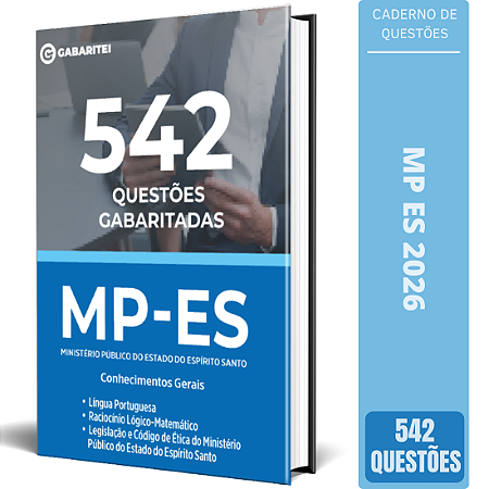 Caderno de Questões MP ES 2026 - Conhecimentos Gerais