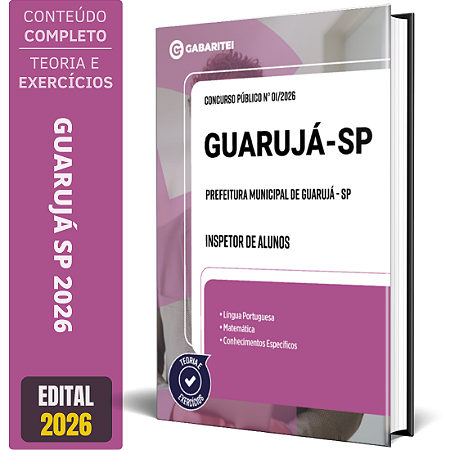 Apostila Prefeitura Municipal de Guarujá SP 2026 - Inspetor de Alunos