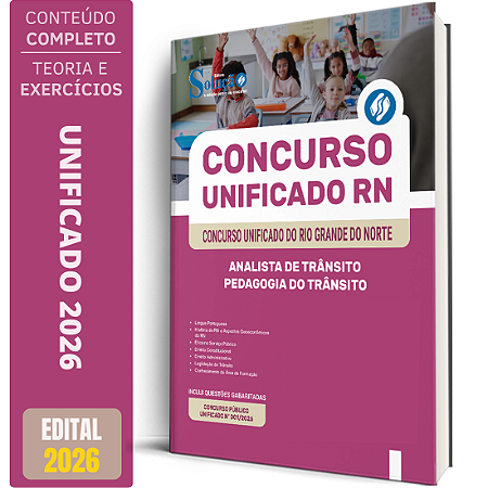Apostila Unificado RN 2026 Analista de Trânsito - Pedagogia do Trânsito