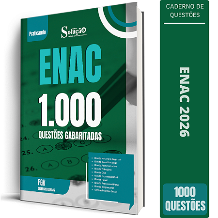 Caderno de 1000 Questões ENAC 2026
