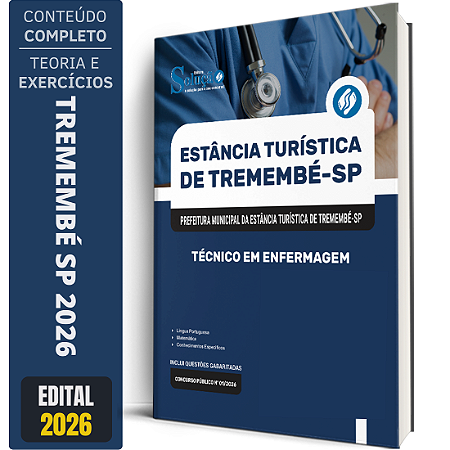 Apostila Prefeitura de Tremembé SP 2026 - Técnico em Enfermagem