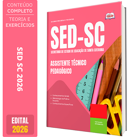Apostila SED SC 2026 - Assistente Técnico Pedagógico