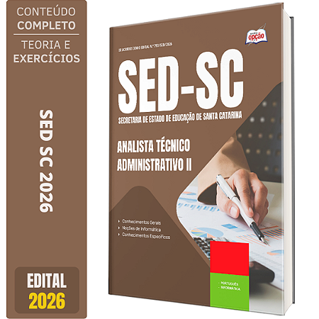 Apostila SED SC 2026 - Analista Técnico Administrativo 2