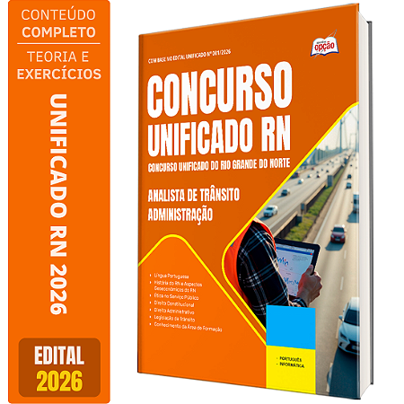 Apostila Unificado RN 2026 - Analista de Trânsito - Administração